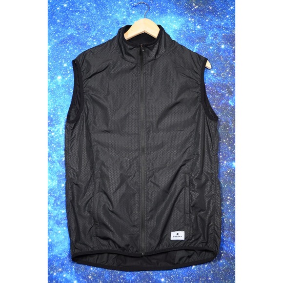 SAYSKY Running Vest Mens Large Black Windproof Lightweight Reflective Outdoor - Picture 1 of 9